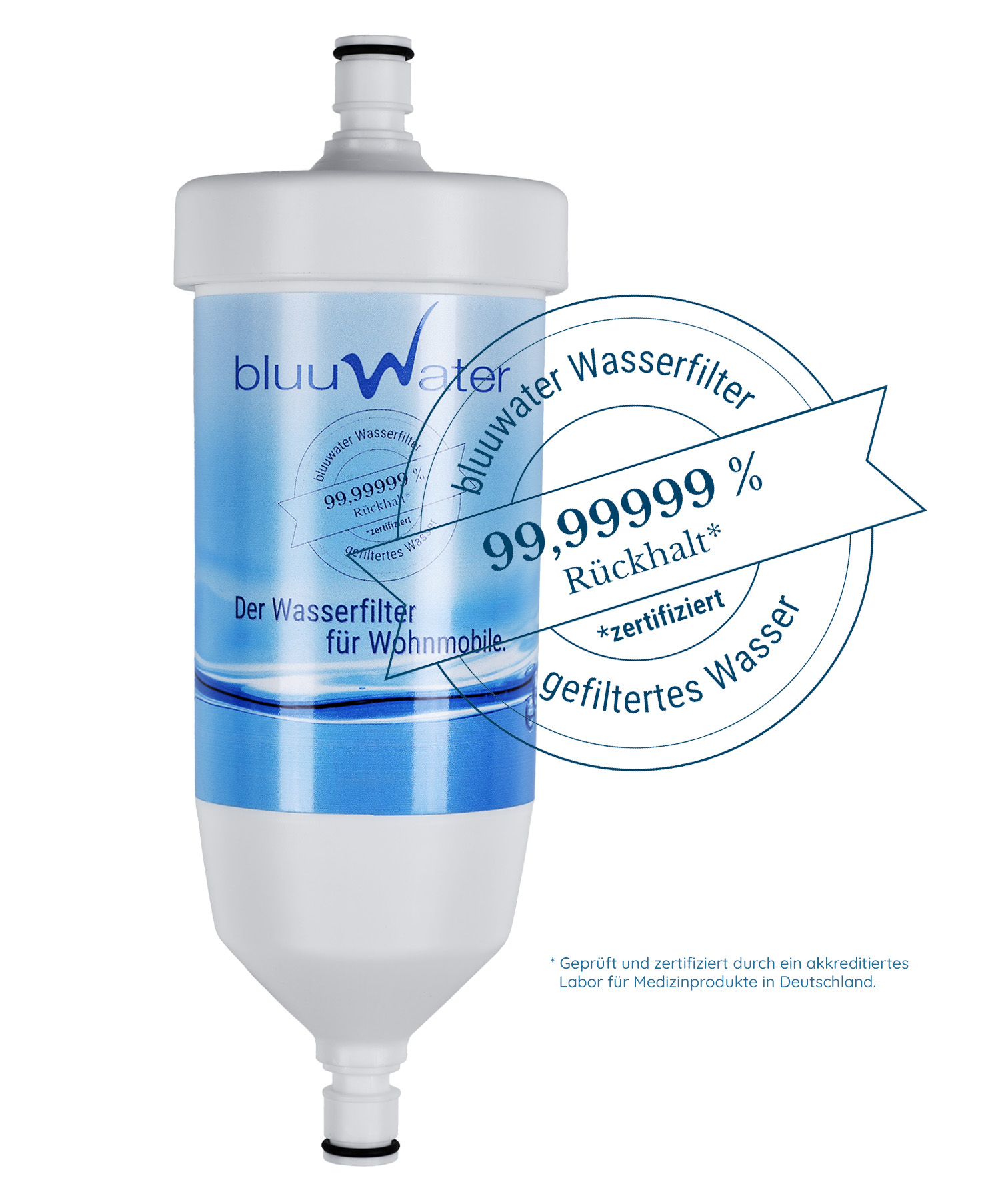Filtro de agua bluuwater CR08 para caravanas, autocaravanas y barcos