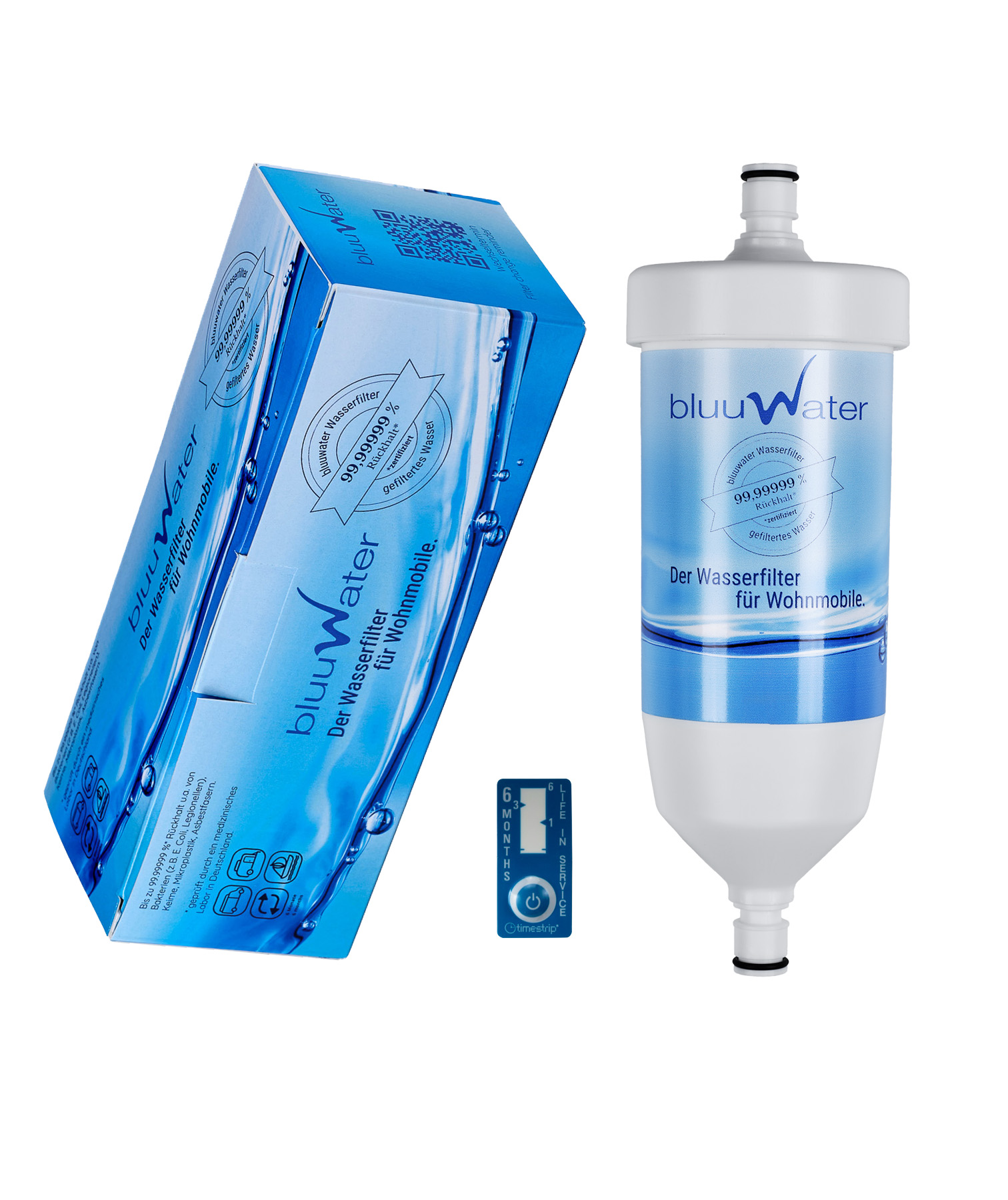 Filtro de agua bluuwater CR08 para caravanas, autocaravanas y barcos